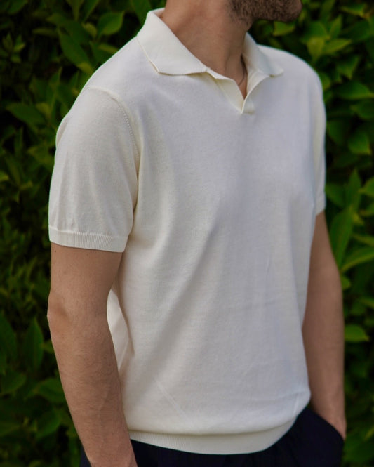 Maglia a filo - finta polo