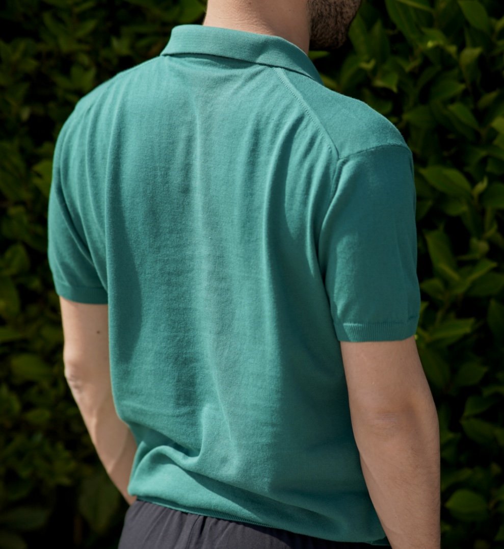 Maglia a filo - finta polo