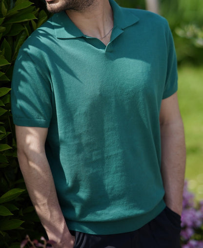 Maglia a filo - finta polo